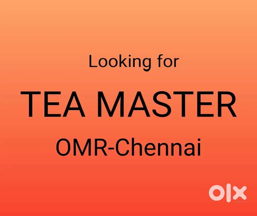 Tea master and helper needed