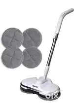 Electric spin mop for floor cleaning