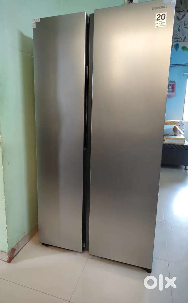 #samsung side by side #fridge 653 ltr RS76CG8003S9HL Refined inox