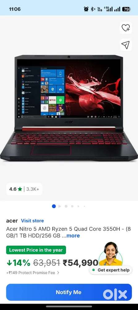 Acer Nitro model - N18C3B