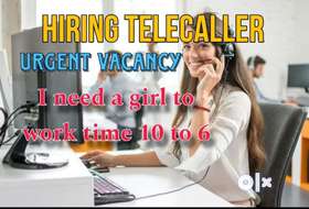 Telecalling work time 10 to 6 clock send you contact number