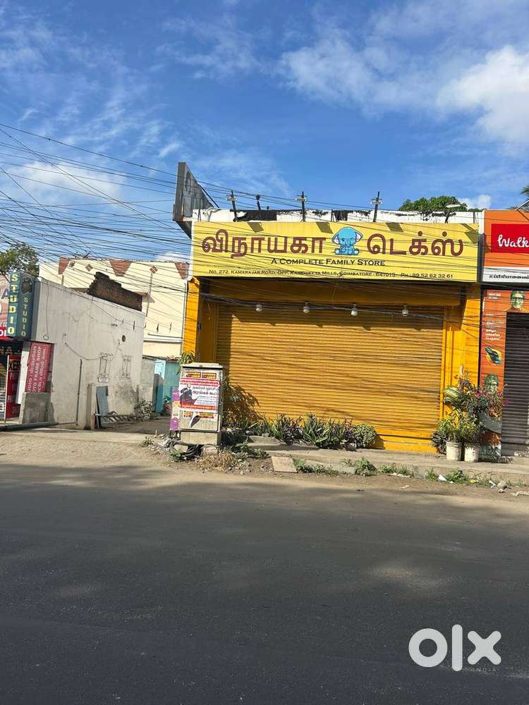 Commercial Showroom for rent - Corner property on main Kamarajar Road!