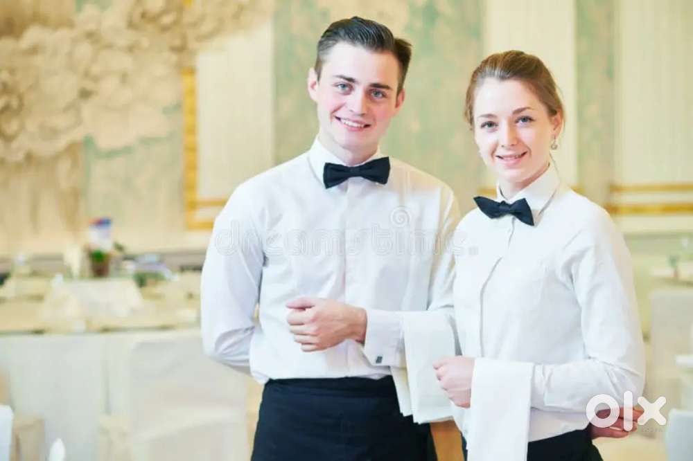 Waiter helper job rahana khana free direct joining