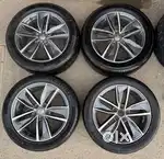 AUDI ALLOY WHEELS / TYRES 18 INCHES (SET OF 4) GOOD CONDITION