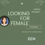 urgent required female therapist