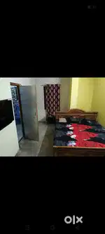 SemiFurnished six mile 11k rent 1bhk Tv Wifi Inverter, gasburner etc.
