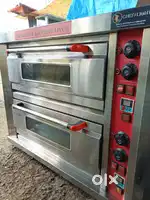 2 deck electric bakery cake baking oven batti