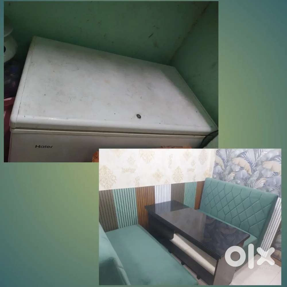Sofa 15000/- per piece and one fridger(HAIER COMPANY) 20.000/-