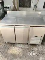 Stainless steel Table top fridge with excellent working condition.