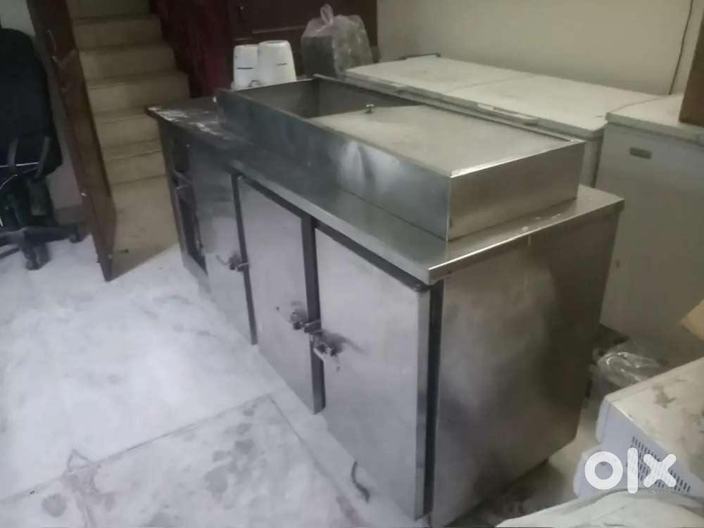 Commercial stainless Steel deep freezer.