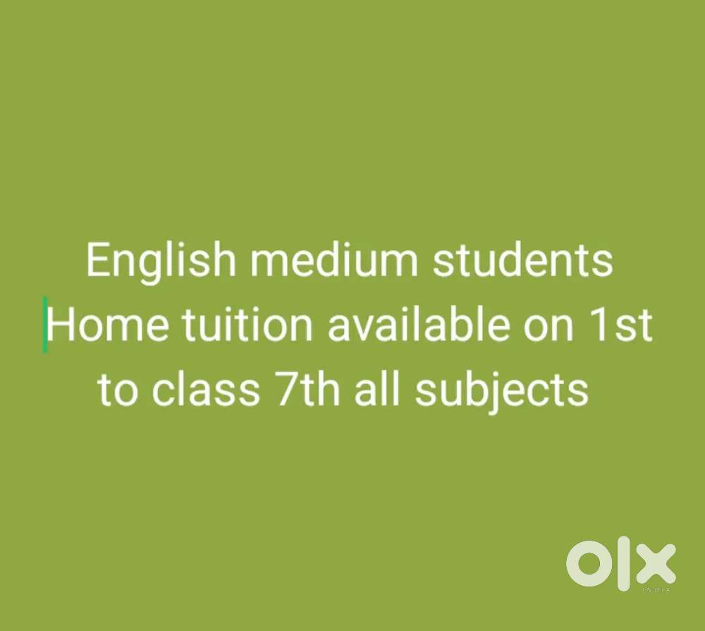Home tuition available
