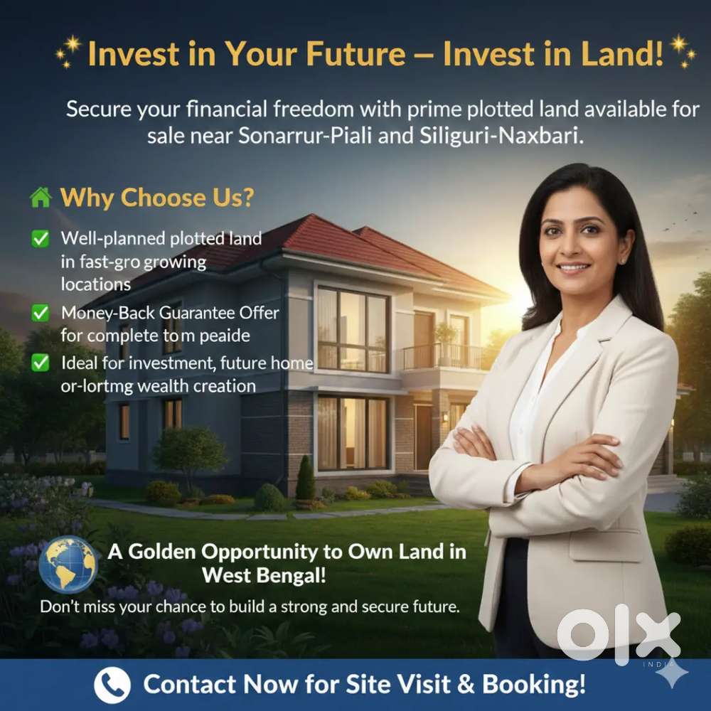 Plotted Land availble in Naxalbari near Siliguri with money back offer