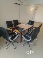 Office/Dinning Table + 6 Office Chairs for Sale