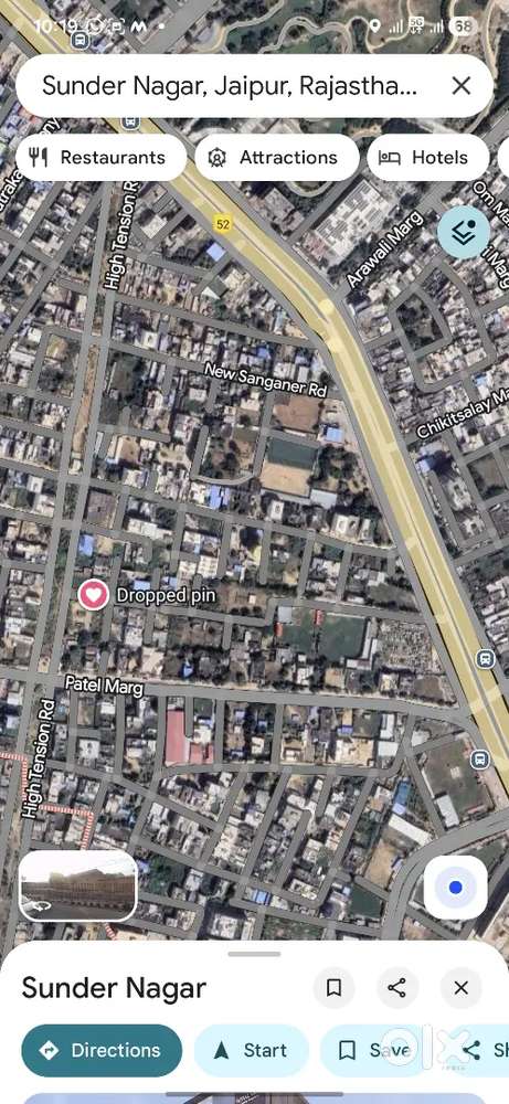 Plot for rent in mansarovar 1km from main new sanganer road