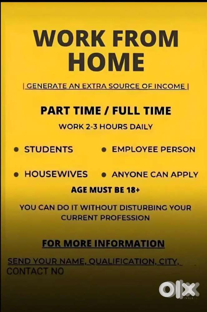 Part time opportunity like work from home