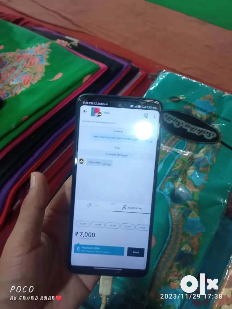 Redmi note 9 pro max 6/128 only back panel change