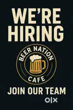 We're hiring for Beer Nation Cafe, GS road, Guwahati