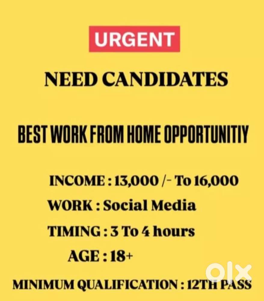 Work from home opportunity