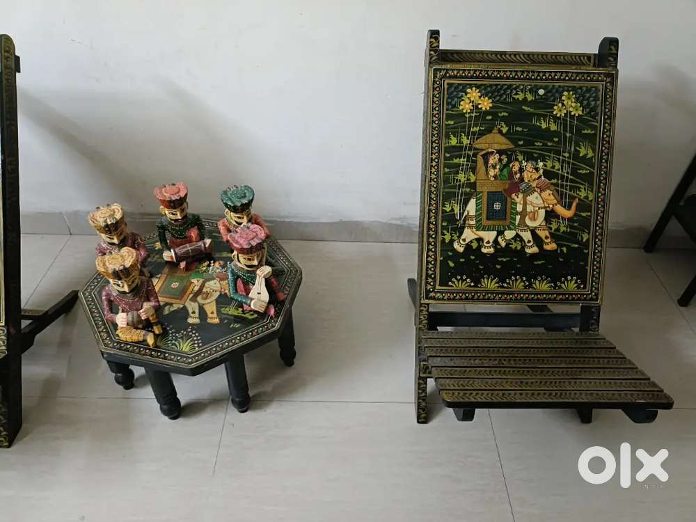 Rajasthani chairs and table