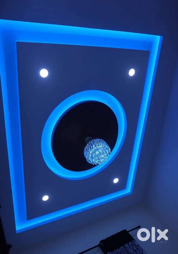 GYPSUM CEILING, V BOARD PARTITION, ALUMINUM INTERIOR WORK,  GLASS WORK