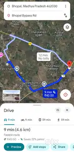 Land at Barkheda boder at 260persqft