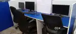 Office table, sofa, chairs and other office essentials