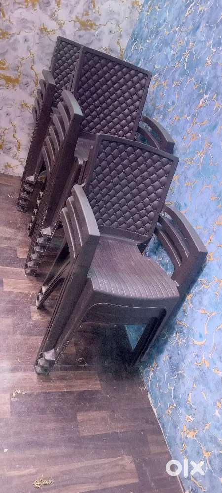 Solid Heavy Plastic Chairs ₹450 P-Pcs & Wooden Fyber Tables ₹500 P-Pcs