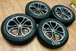 17 inch Skoda kushaq wheels with MRF lite used TYRES Set of 4