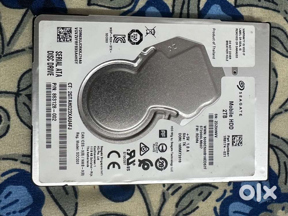 Seagate 2Tb Hard Disk 100% Health In Good Condition Type Sata