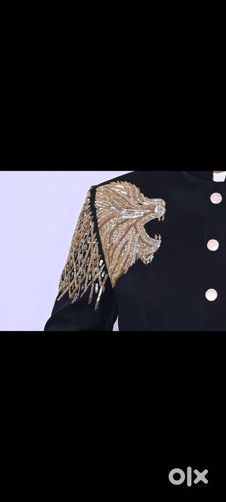 Men blazer lion design