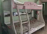 Bunk bed,baby pink colour,(Home Town)