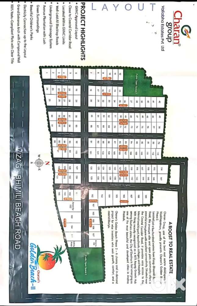 Charan Group Golden beach 2 at Visakhapatnam to Bheemili Beach Road