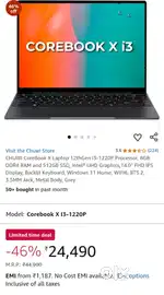 CHUWI LAPTOP (i3/512 GB SSD) excellent condition just 1 year old