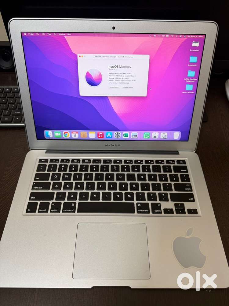 Apple macbook air 2016 for sale