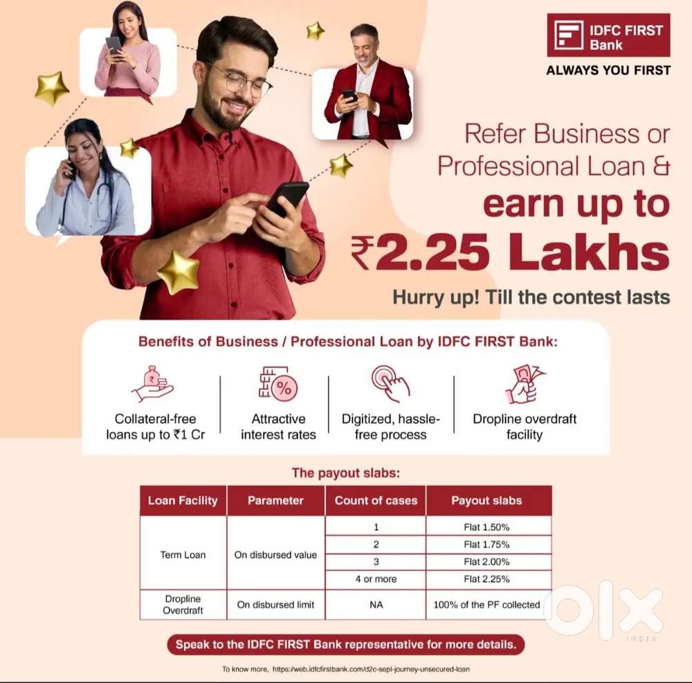 All Types Of Bank & Finance Agent Needed In Local Area