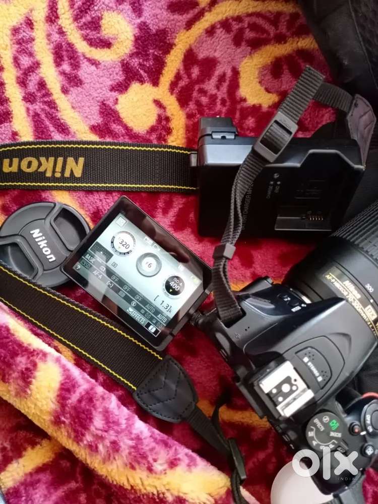 NIKON DSLR CAMERA D5600 KIT 18-55+70-300 LENS with All Kit