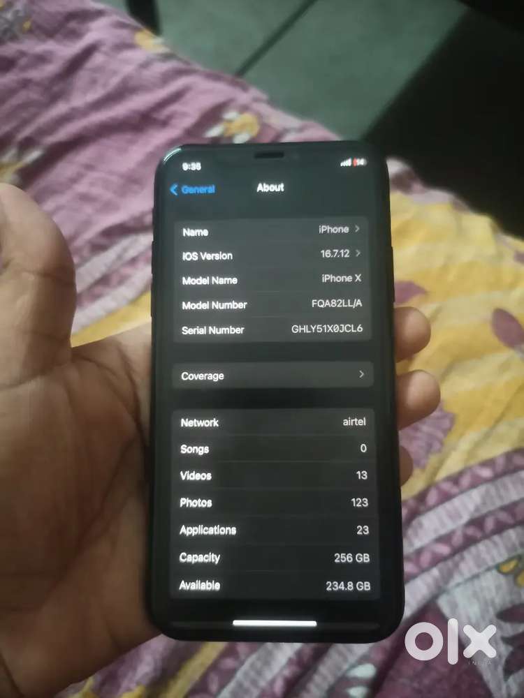 iPhone X 256 GB Good conduction
