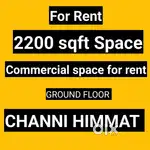 2200 sqft Commercial space Channi Himmat