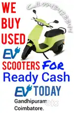 We Buy Used Good Condition Ev Scooter For Ready Cash, Ev Today