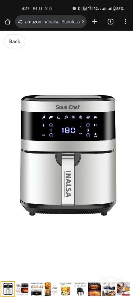 Inalsa 6.5 liter brand new sealed pack