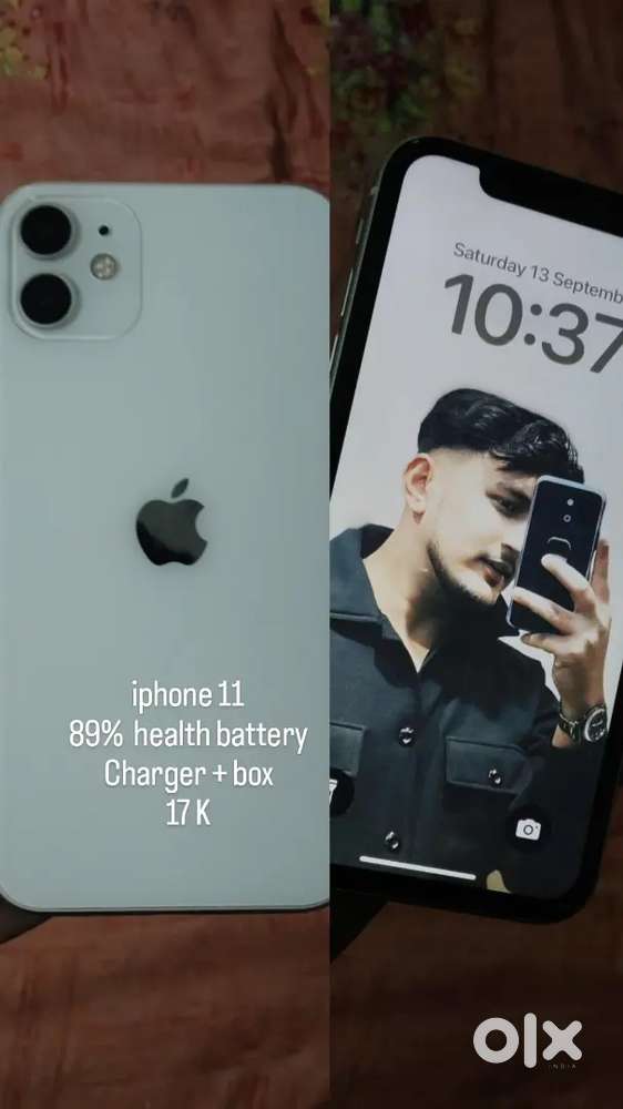 I phone 11 ,battery health 89% ,charger +orignal box new condition