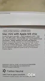 Mac mini M4 16gb 256gb ssd