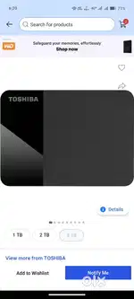 Toshiba hardisk 4tb