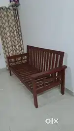 Teak wood sofa with soft U foam cushion