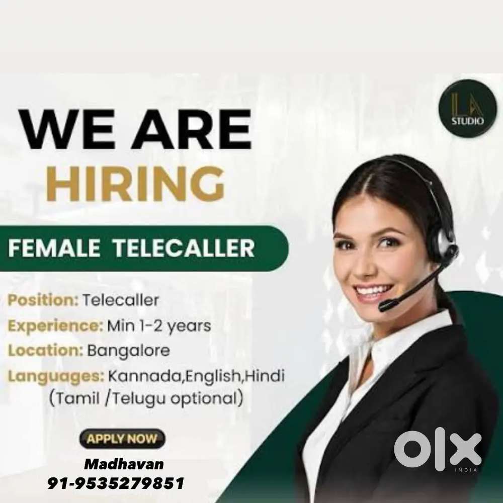 Female telecaller in jayanagar location
