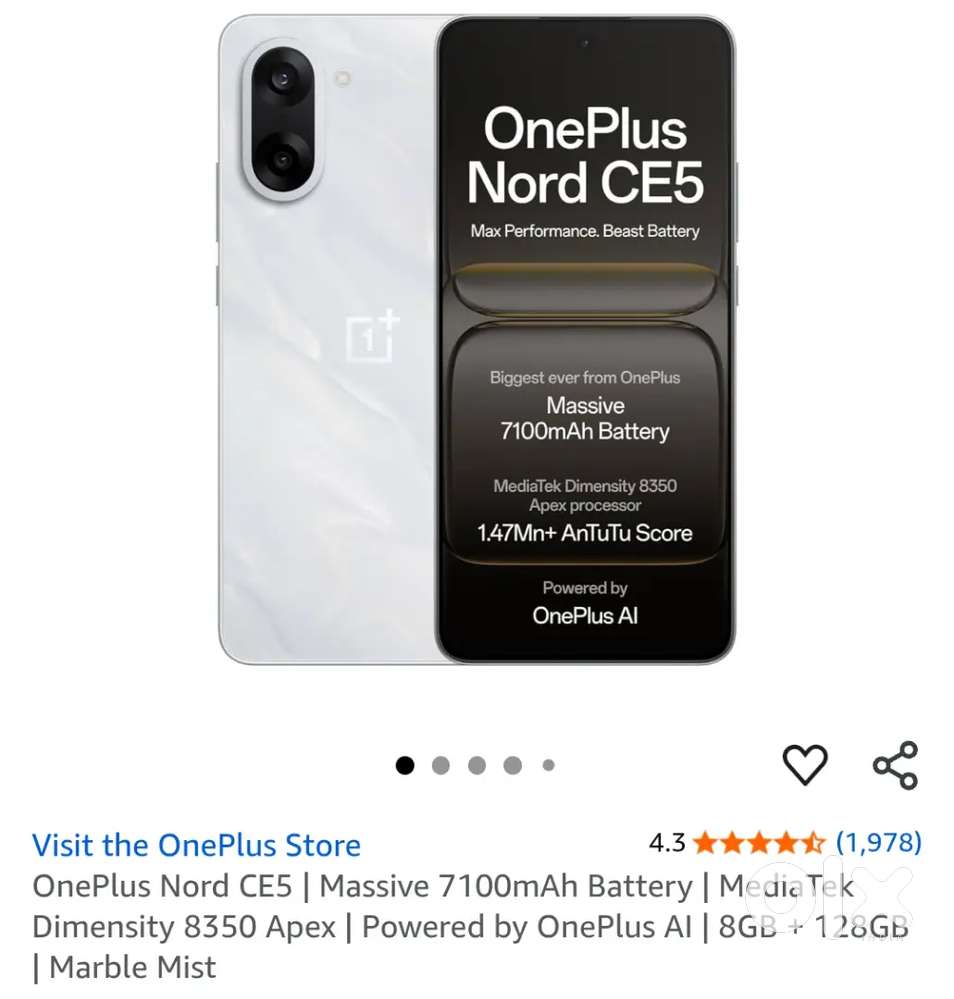 Sell brand new condition one plus nord ce5 8/128 approx 30 days