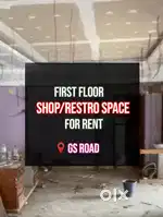 Restro, showroom space at GS Road for rent
