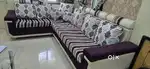 New looking 6 seater L type sofa for sale 6.5ft x9.5 ft