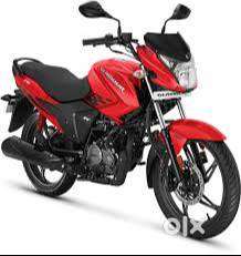 Cherry Red coloured Excellent Codition Gear Bike Hero Glamour125  BS6
