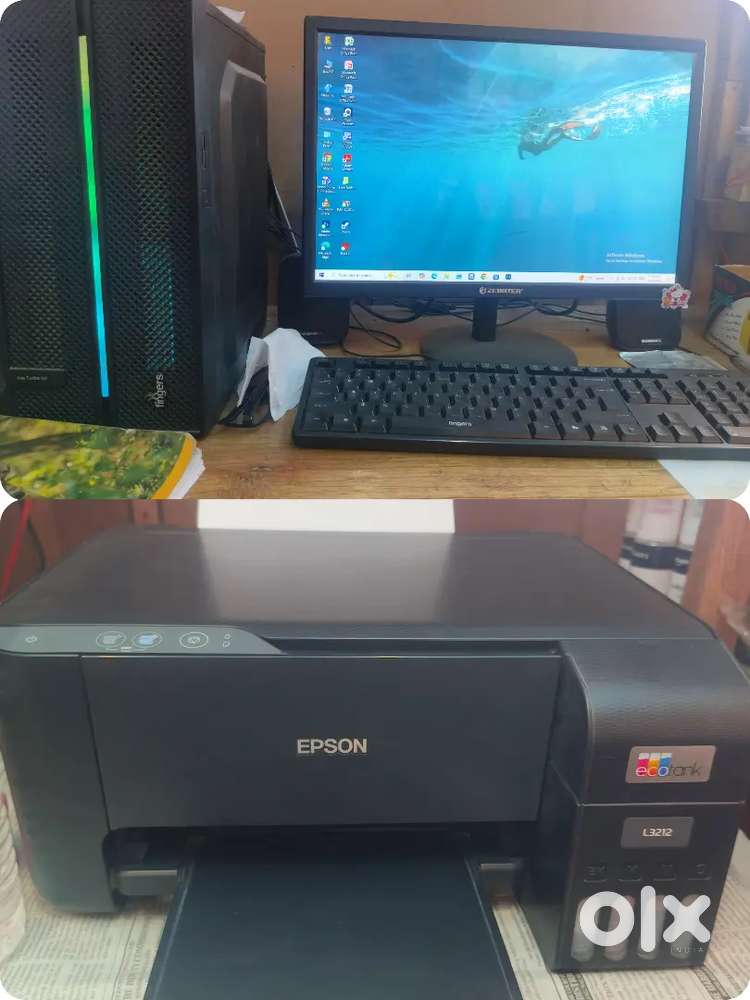 Computer and printer set